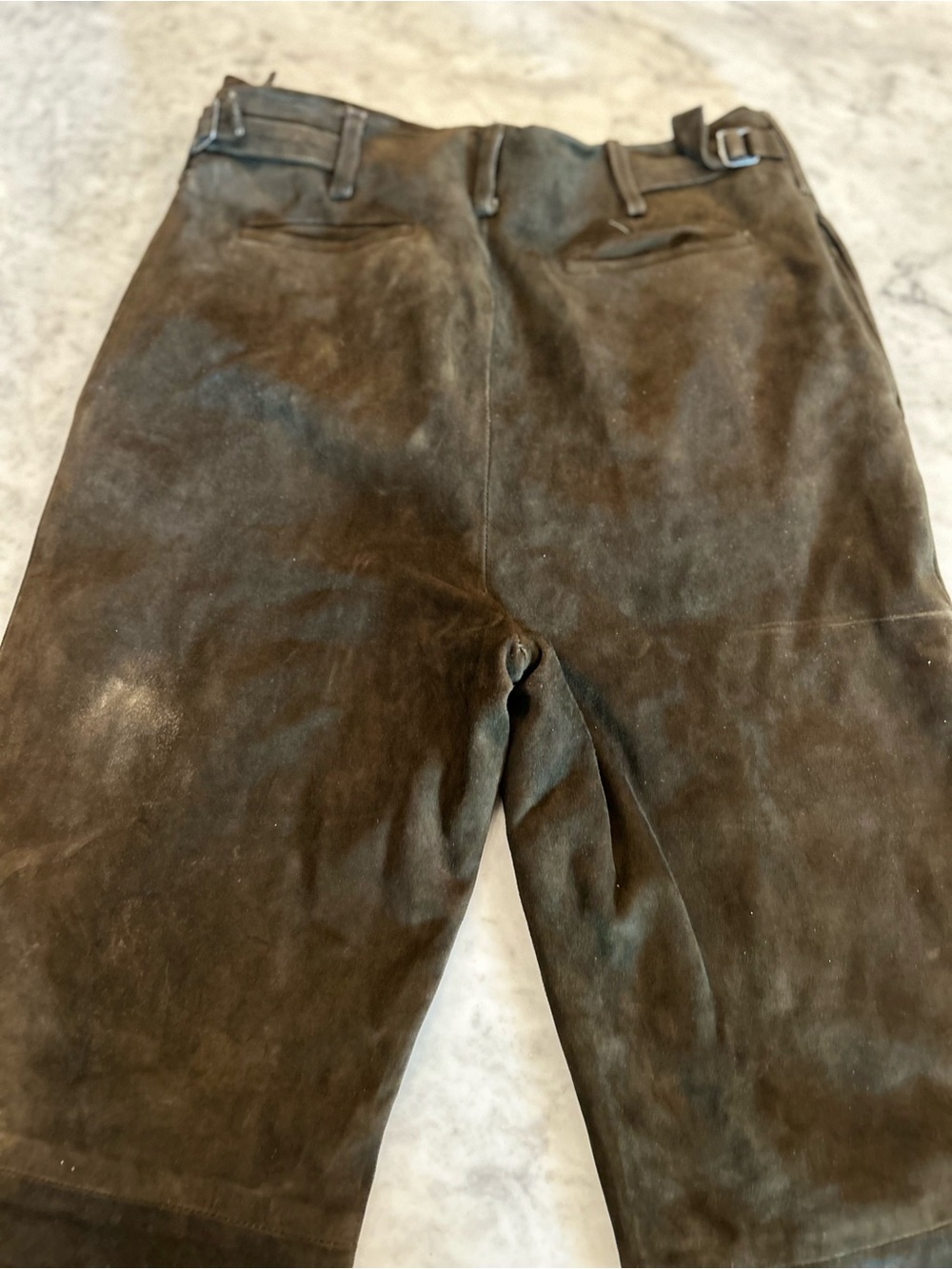 Ralph Lauren Green Suede Men’s Pants - Picture 4 of 4